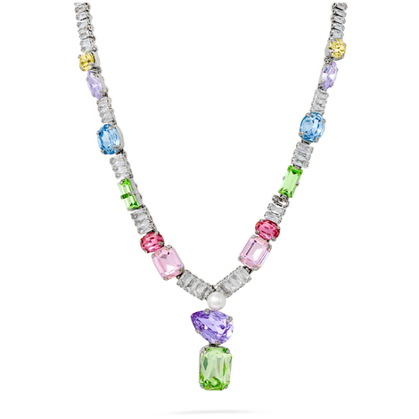 Collana in ottone con pietre colorate Evita