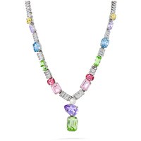 collana in ottone con pietre colorate evita