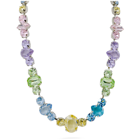 Collana in ottone con pietre multicolor Evita