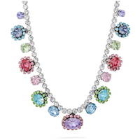 collana in ottone tipo tennis con pietre evita