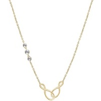 collana infinito brosway in acciaio e cristalli