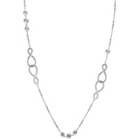 collana infinito brosway in acciaio e cristalli