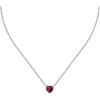 collana la petite story in acciaio con cuore