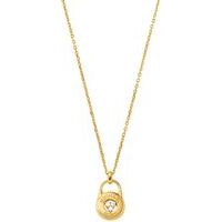 collana michael kors argento con tris di cristalli
