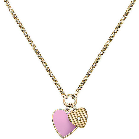 Collana Morellato in acciaio gold con cuori