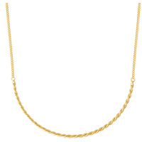 collana ops in ottone placcata in oro24k