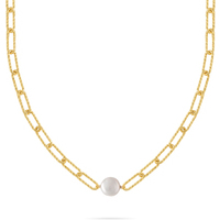 collana ops in ottone placcato in oro24k