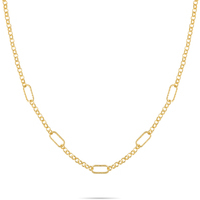 collana ops in ottone placcato in oro24k