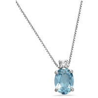 collana oro 9kt pietra lab grown diamond eureka