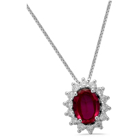 collana oro 9kt pietra lab grown diamond eureka