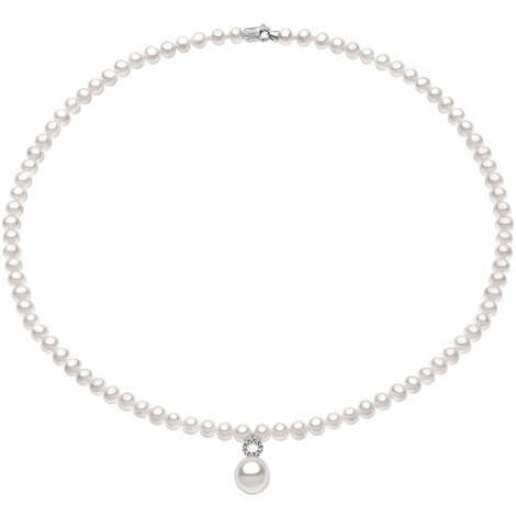 Collana Perle Donna Di Comete In Oro Bianco