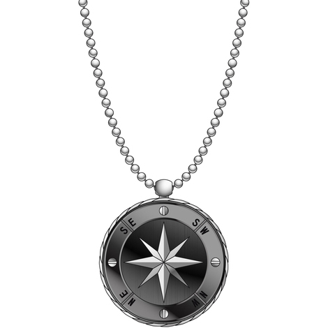 Collana rosa dei venti Zancan in acciaio 316L