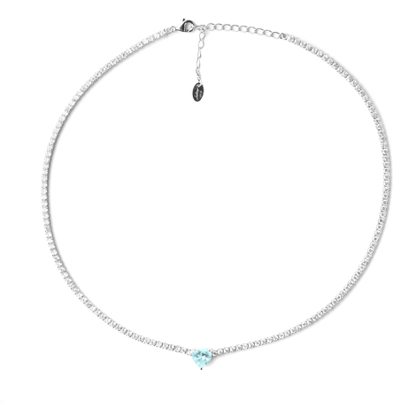 Collana tennis Feeling in argento925 con cuore