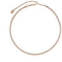 collana tennis in acciaio con zirconi bianchi lj 