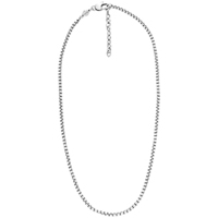 collana unisex a catena in acciaio fossil jewelry