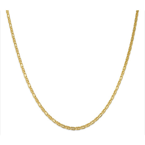 Collana uomo a catena traversino in oro 9 Kt