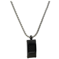collana uomo acciaio con placca yes i am