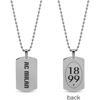 collana uomo lowell gioielli squadre milan 