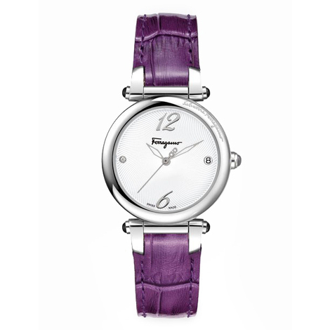 Orologio da donna in acciaio con cint. in pelle