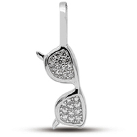 charms occhiali sarnioro in argento 925 e pietre