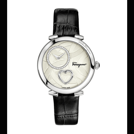 Orologio da donna in acciaio con diamanti