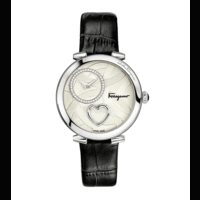 orologio da donna in acciaio con diamanti