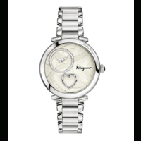 orologio da donna in acciaio con cinturino in acc.