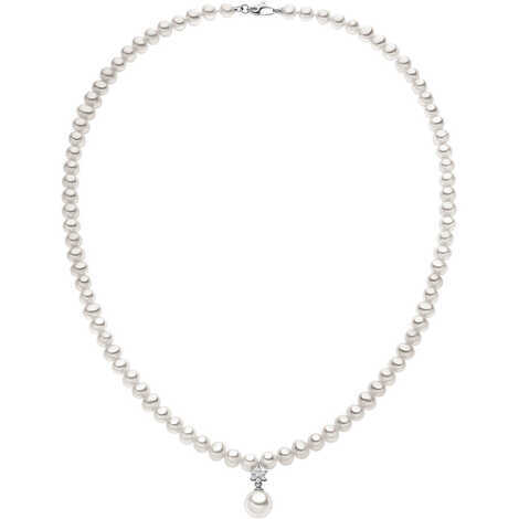 COLLANA DI PERLE CON DIAMANTI