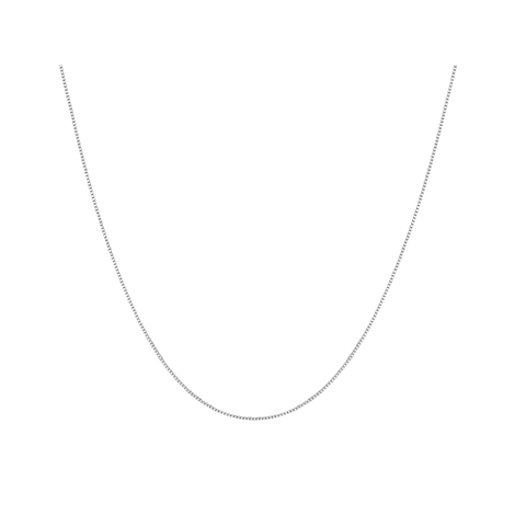 Collana in oro bianco in maglia veneziana 