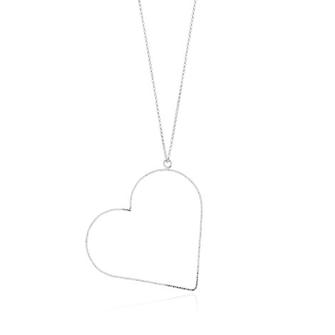 Collana donna in argento con pendente cuore