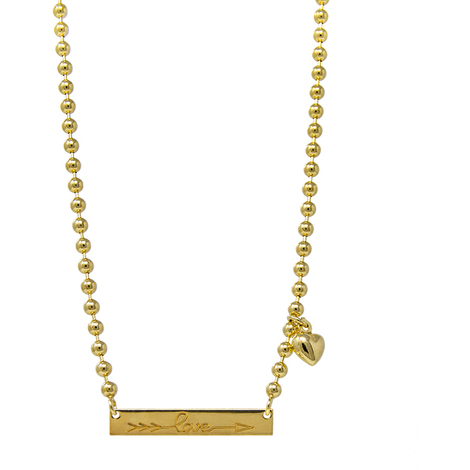 Catenina in argento con targa centrale