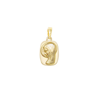 medaglia sacra con madonna in oro giallo