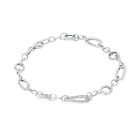 bracciale fantasia in oro bianco18kt