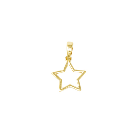 Ciondolo in oro 18kt a forma di stella