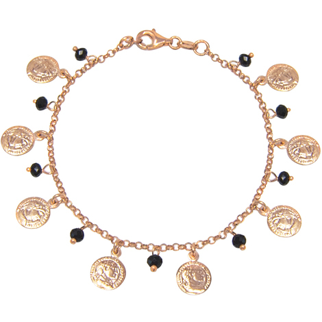 Bracciale in argento con charms