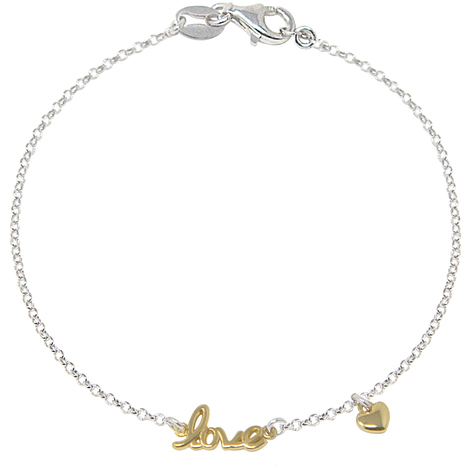 Bracciale in argento "Love"