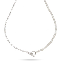 girocollo con perle in argento 925