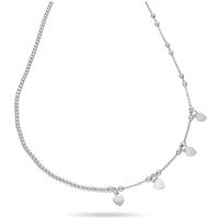 girocollo donna in argento 925 con cuori
