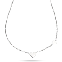 girocollo donna in argento 925 con cuori