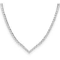 girocollo in ottone e zirconi