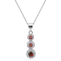 girocollo trilogy in argento 925 con zirconi