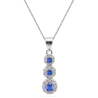girocollo trilogy in argento 925 con zirconi