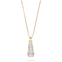 girocollo trilogy scalare in argento 925