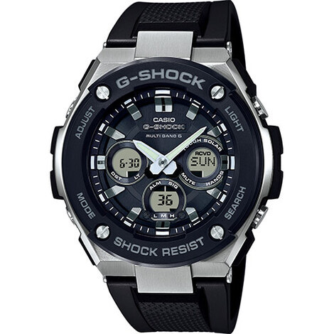 Orologio multifunzione da uomo in acciaio e resina