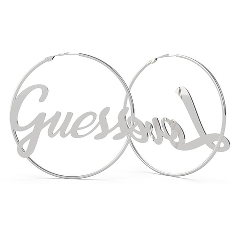 Orecchini cerchio Guess in acciaio