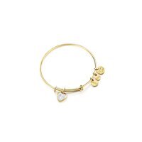 bracciale heart cristallo aprile gold