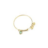 bracciale heart smeraldo maggio gold