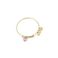 bracciale heart light ametista giugno gold