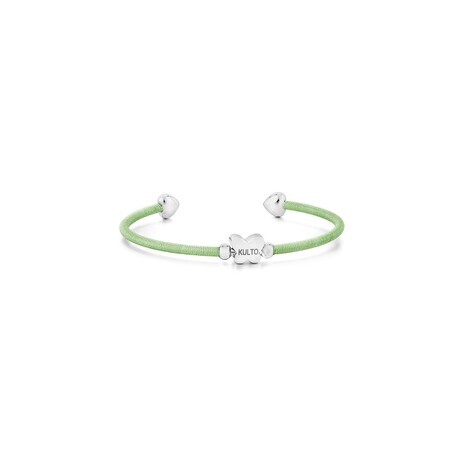 BRACCIALE RAINBOW FARFALLA SS COTONE VERDE MENTA