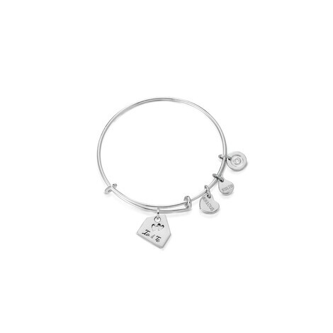 BRACCIALE ESSENCE SS CIONDOLO CASA " IO E TE "